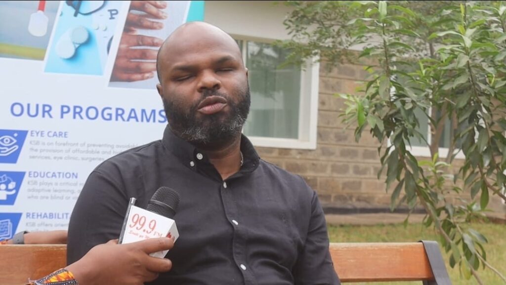 Samson Waweru, Executive Director of the Kenya Society for the Blind (KSB)